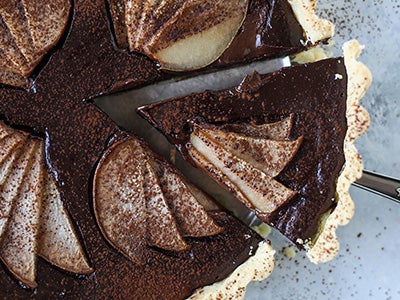 Semi Sweet Chocolate Pear Tart